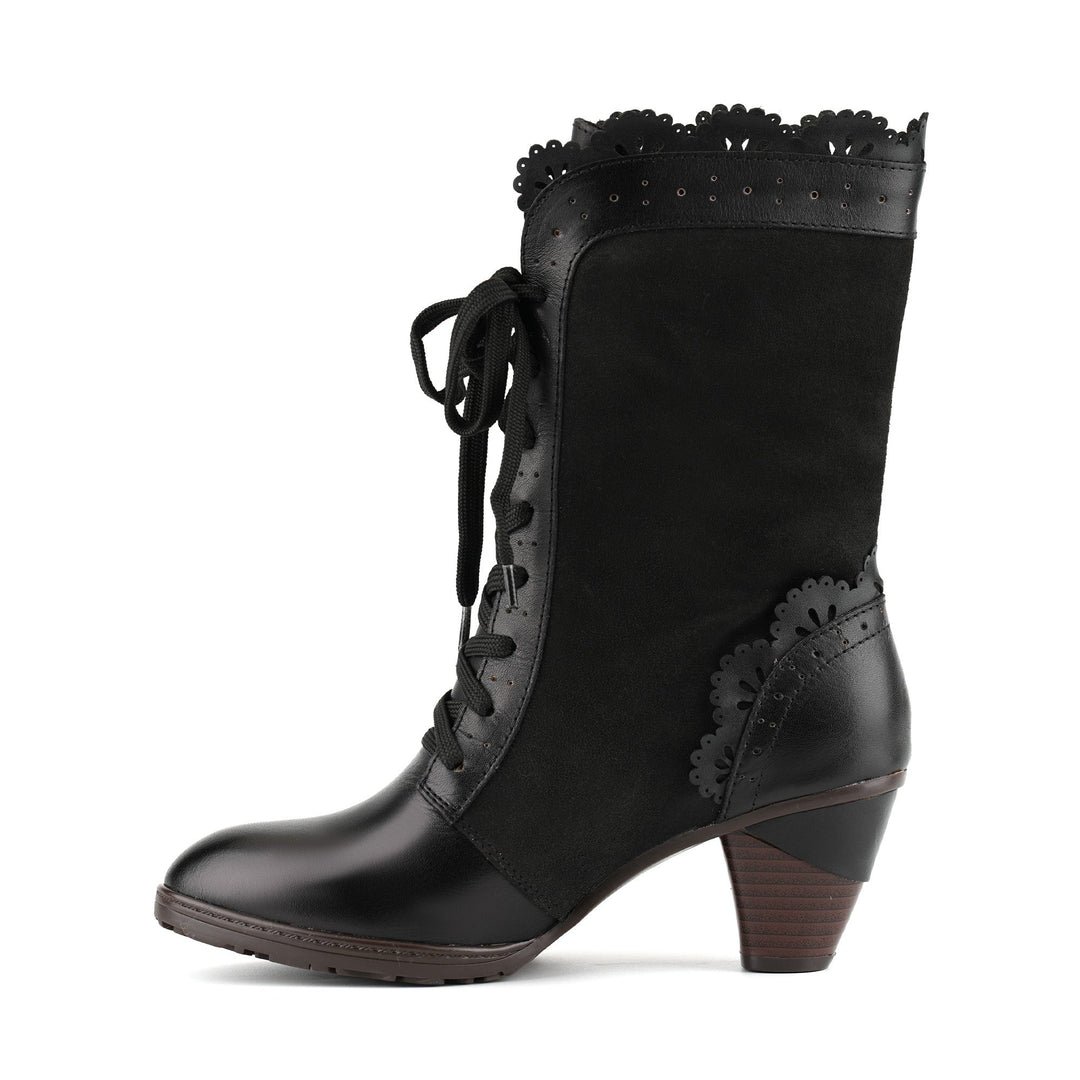 Dánae — Botines de Media Caña Estilo Victoriano