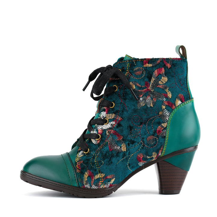 Carla — Botines con Cordones al Tobillo