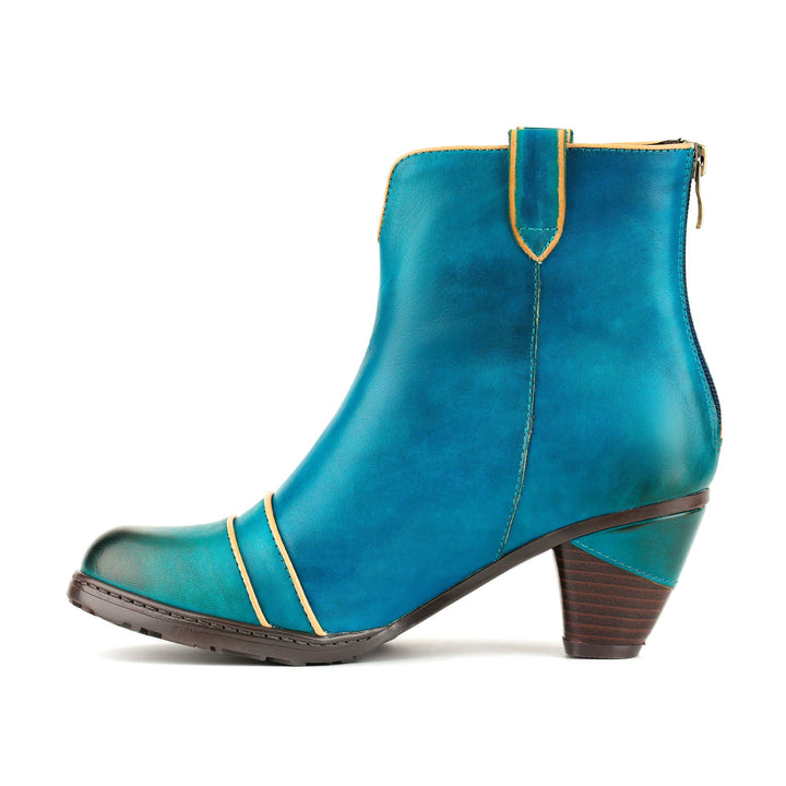 Berta — Botines con Diseño de Pavo Real