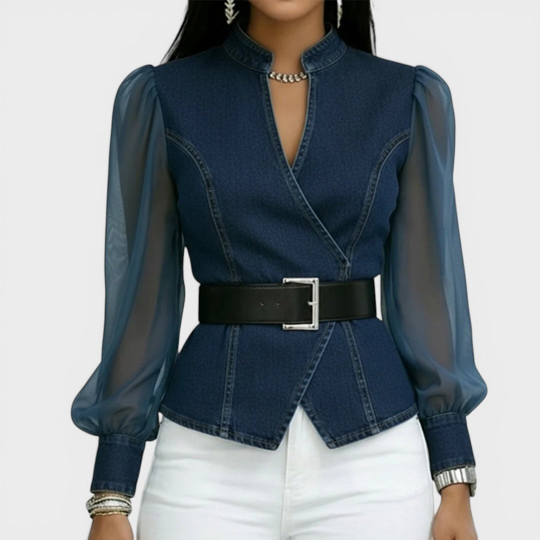 Lucía™ | Top vaquero elegante