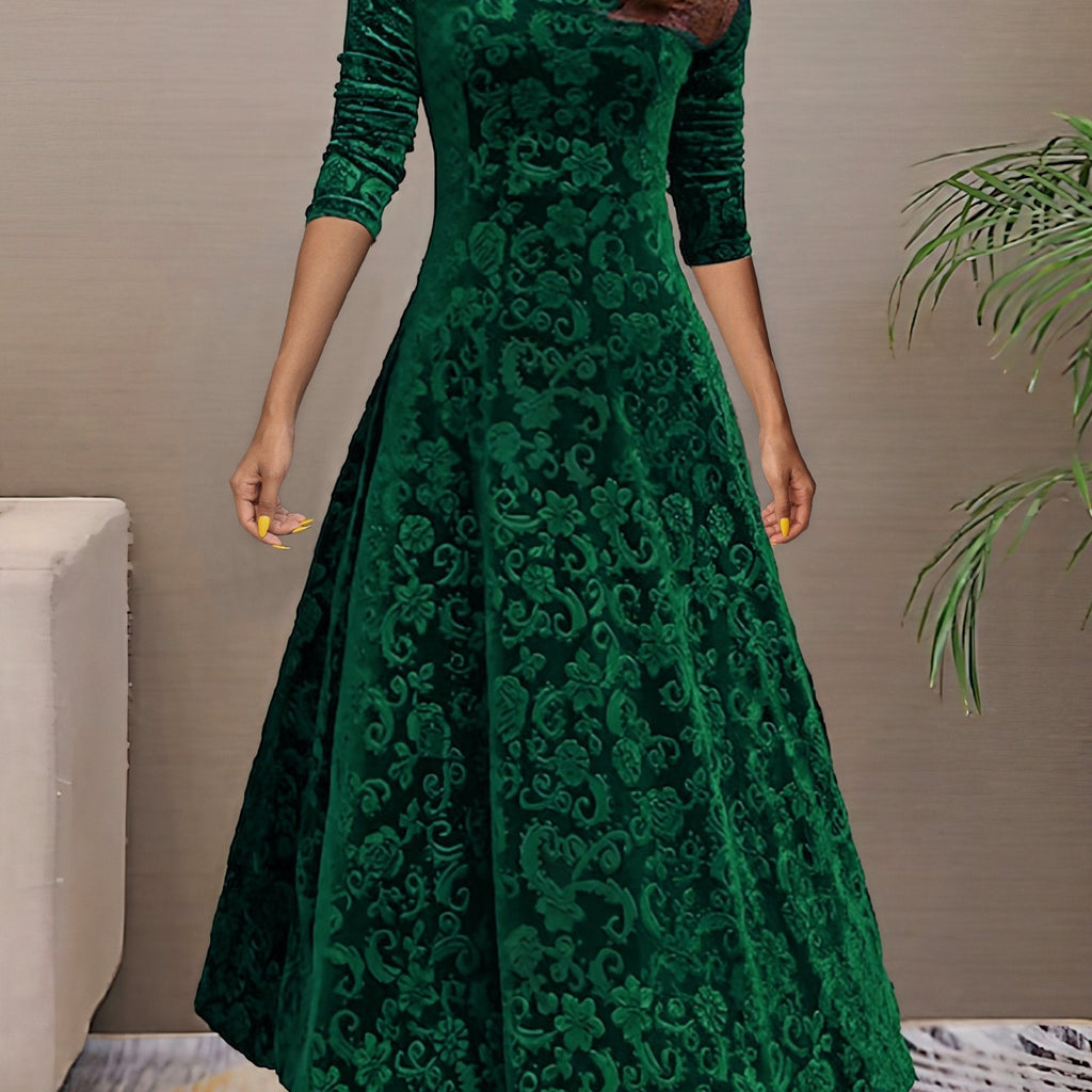 Sandrine | Vestido de Terciopelo Elegante para Celebraciones