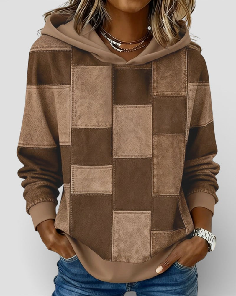 Lucía™ | Sudadera a cuadros con capucha