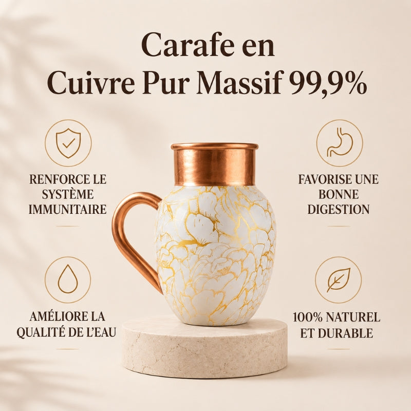 ELEGANCIA ANCESTRAL — JARRA ARTESANAL DE COBRE