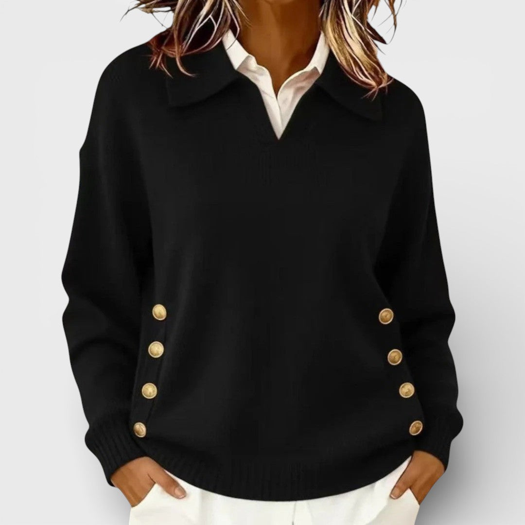 Cayetana™ | Jersey con detalle de botones