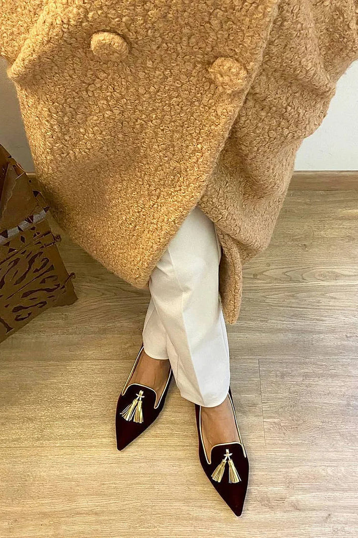 Portia - Mocasines boho con flecos