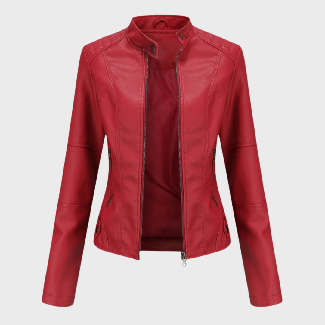 Verónica™ | Chaqueta de cuero casual