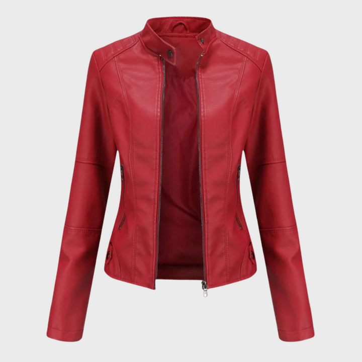 Verónica™ | Chaqueta de cuero casual