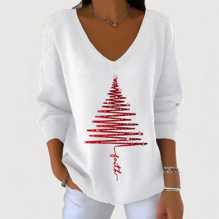 Marta™ | Top navideño con detalles festivos