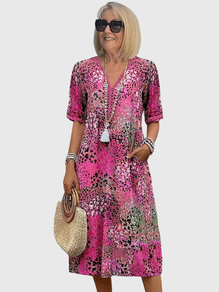 Yvonna | Vestido Midi Floral Elegante