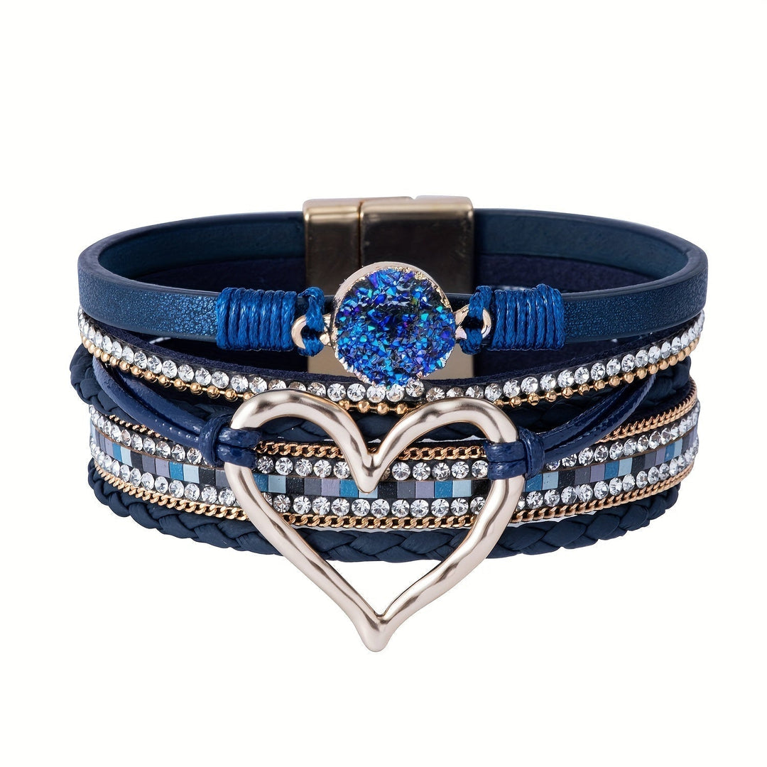 Pulsera Boho Multicapa de Cuero
