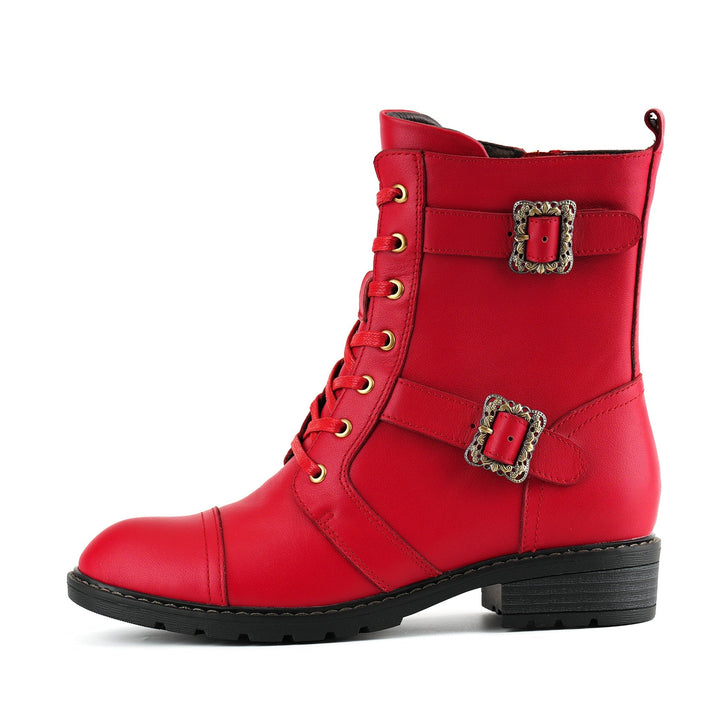 Emma — Botines Planos con Encaje Elegante