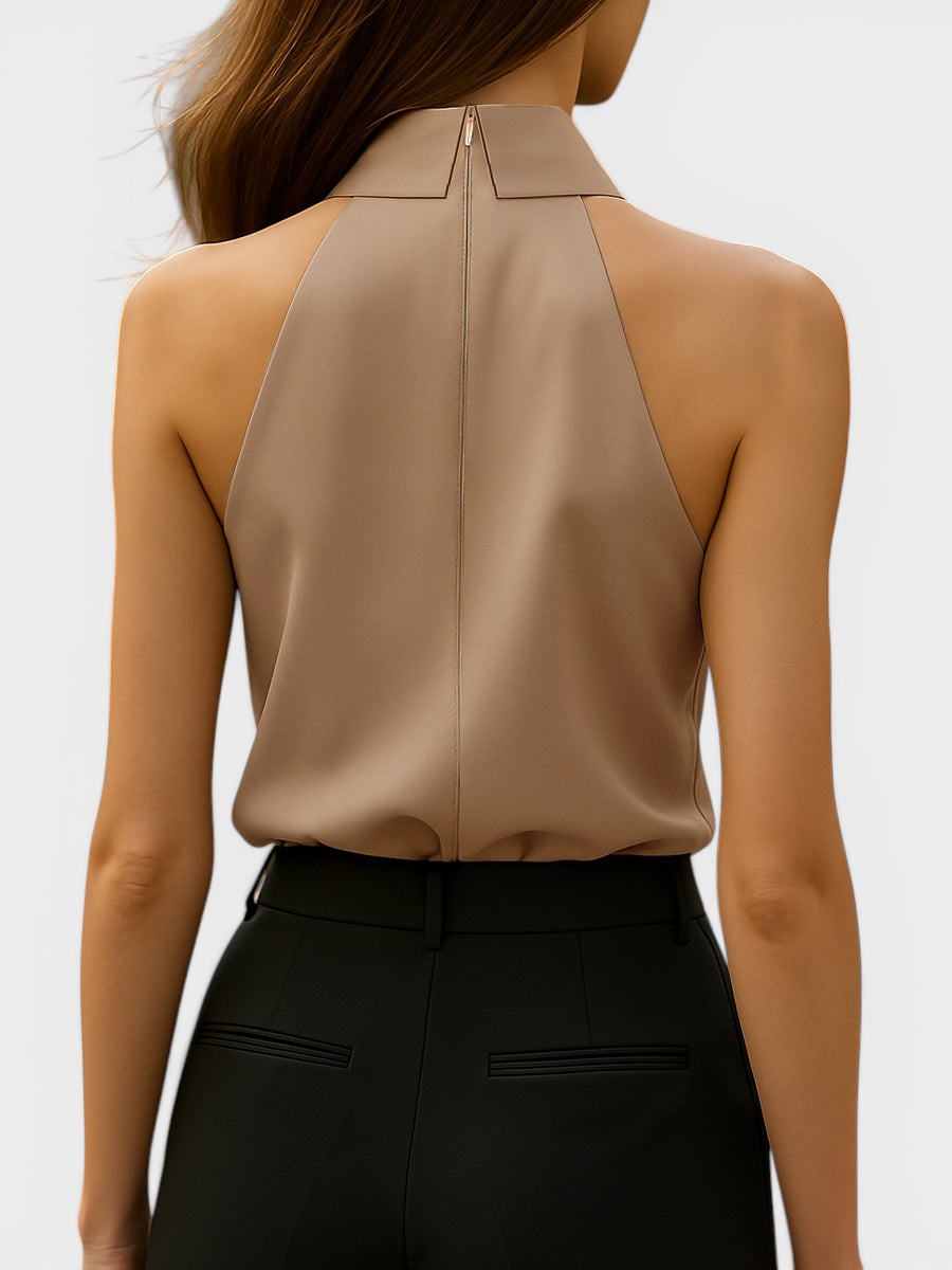 Lucía™ | Blusa halter elegante