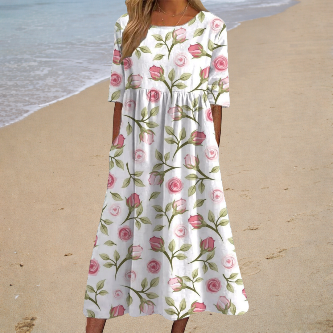 Thais - Vestido Largo Fluido, Elegante y Confortable