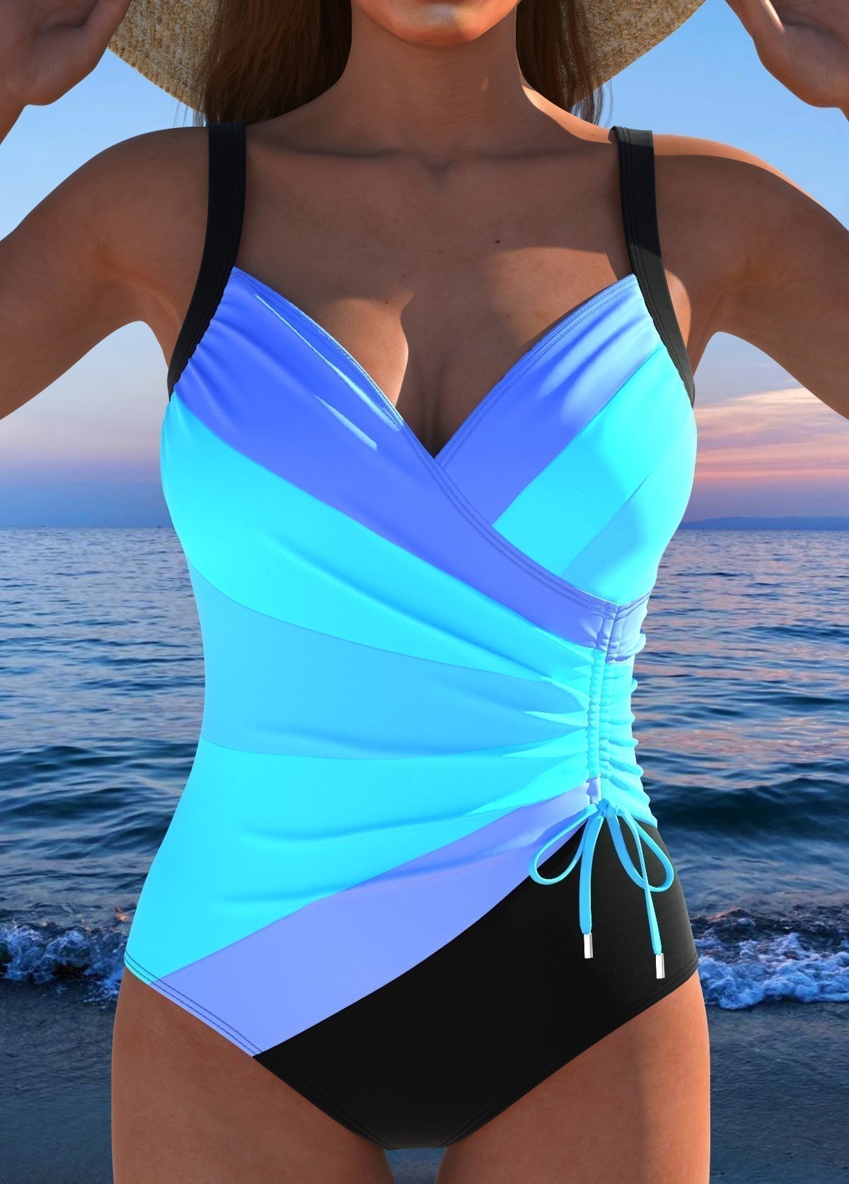 Éloria – Traje de baño elegante con estampado colorido