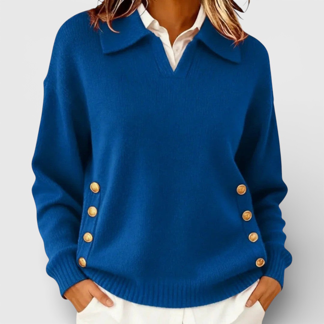 Cayetana™ | Jersey con detalle de botones