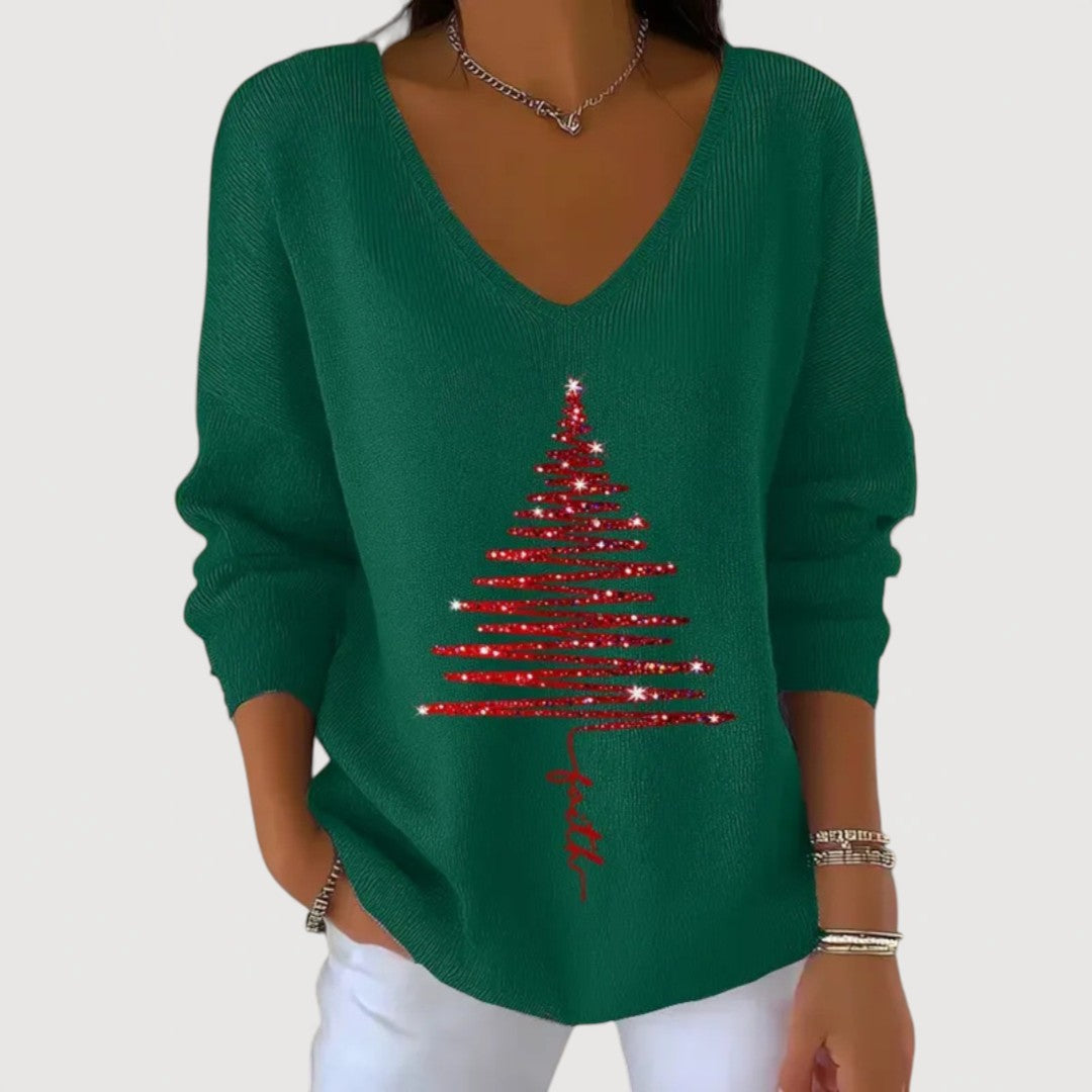 Marta™ | Top navideño con detalles festivos