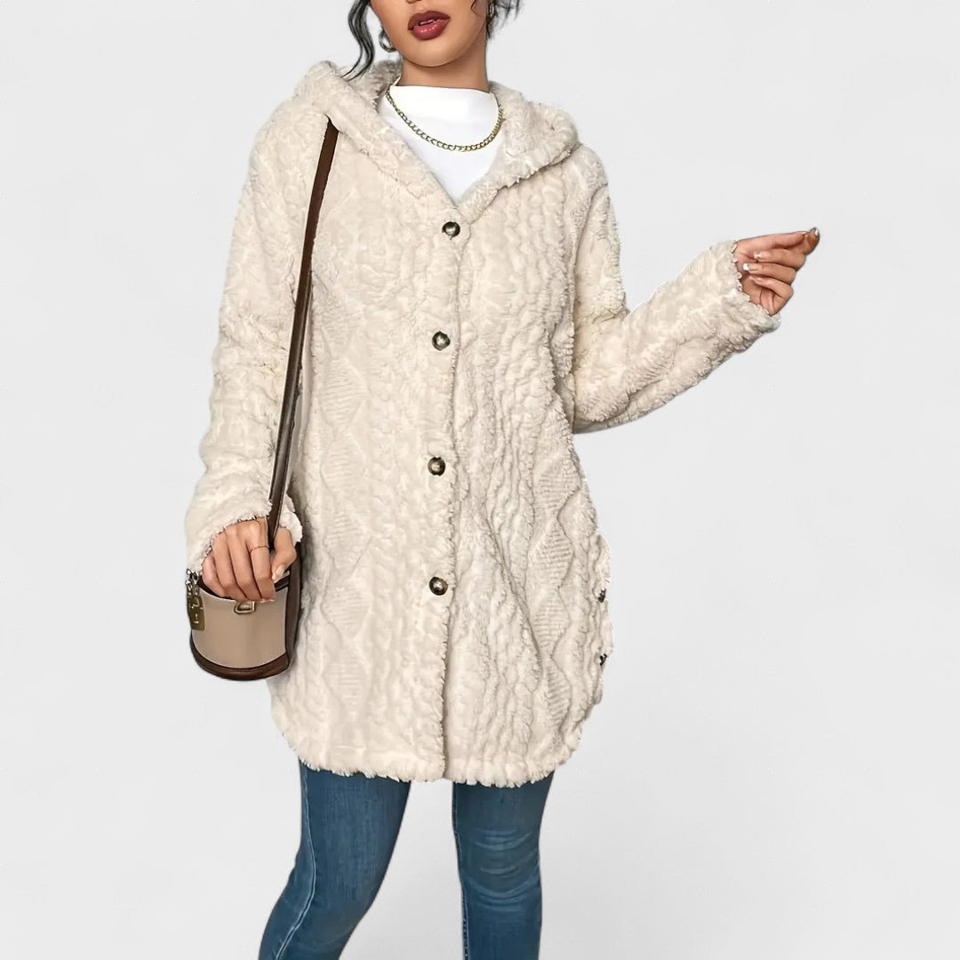 Amalia™ | Cárdigan acogedor con capucha