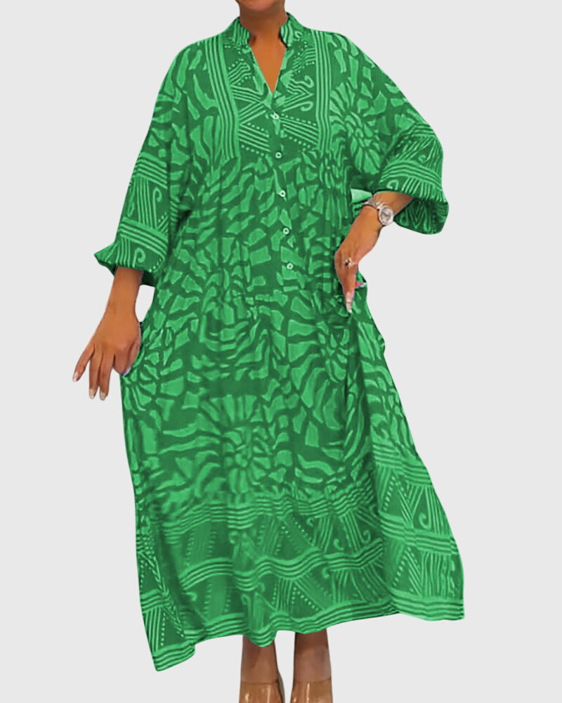 Mckinley | Vestido Maxi Con Estampado Elegante