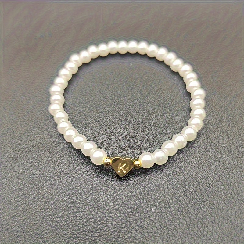 Pulsera Chic con Inicial en Corazón (A–Z)