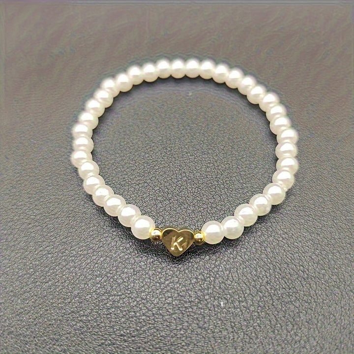 Pulsera Chic con Inicial en Corazón (A–Z)
