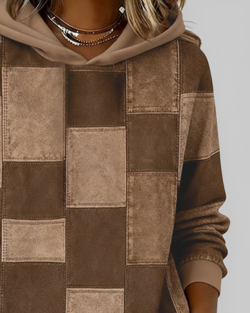 Lucía™ | Sudadera a cuadros con capucha