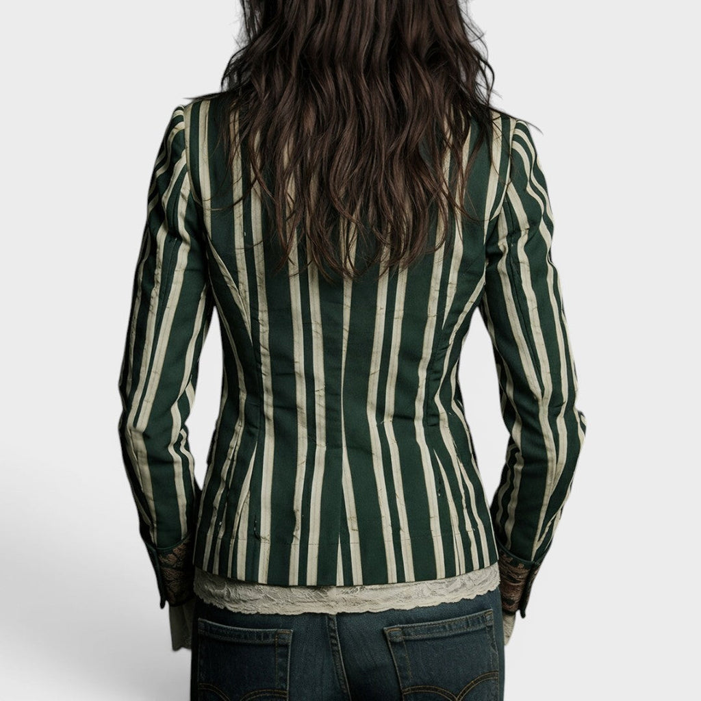 Valeria™ | Blazer bohemio a rayas