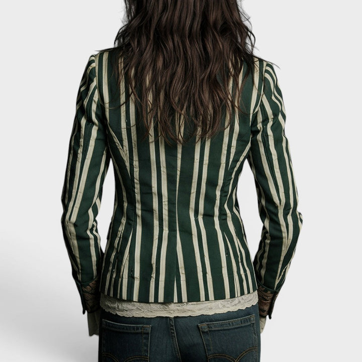 Valeria™ | Blazer bohemio a rayas