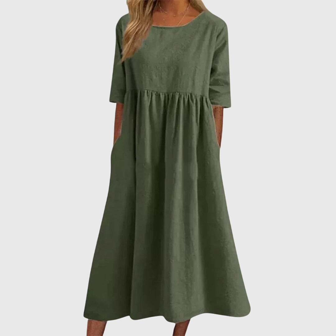 Haisley | Vestido Elegante de Manga Corta