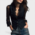 Elena™ | Blusa de encaje elegante