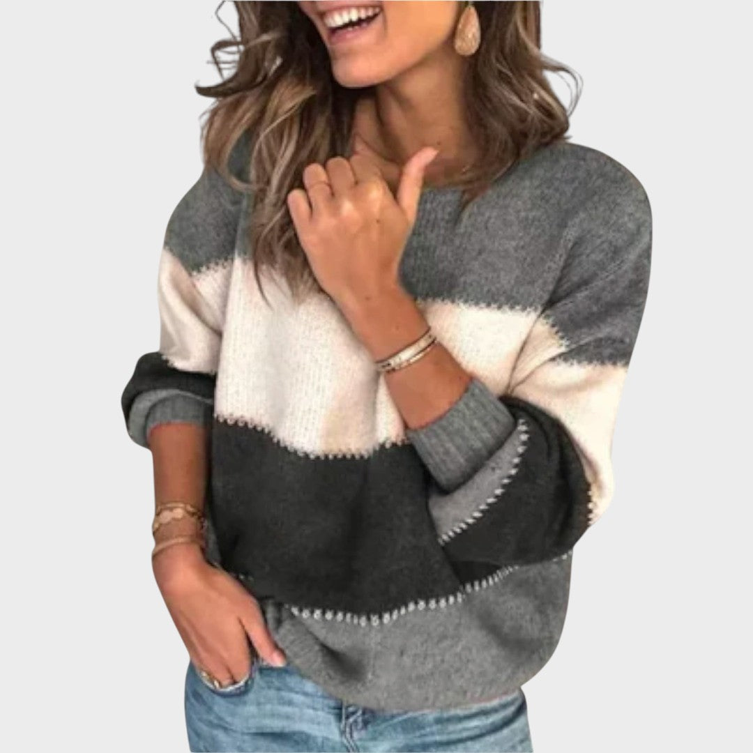 Marília™ | Suéter de Punto con Rayas