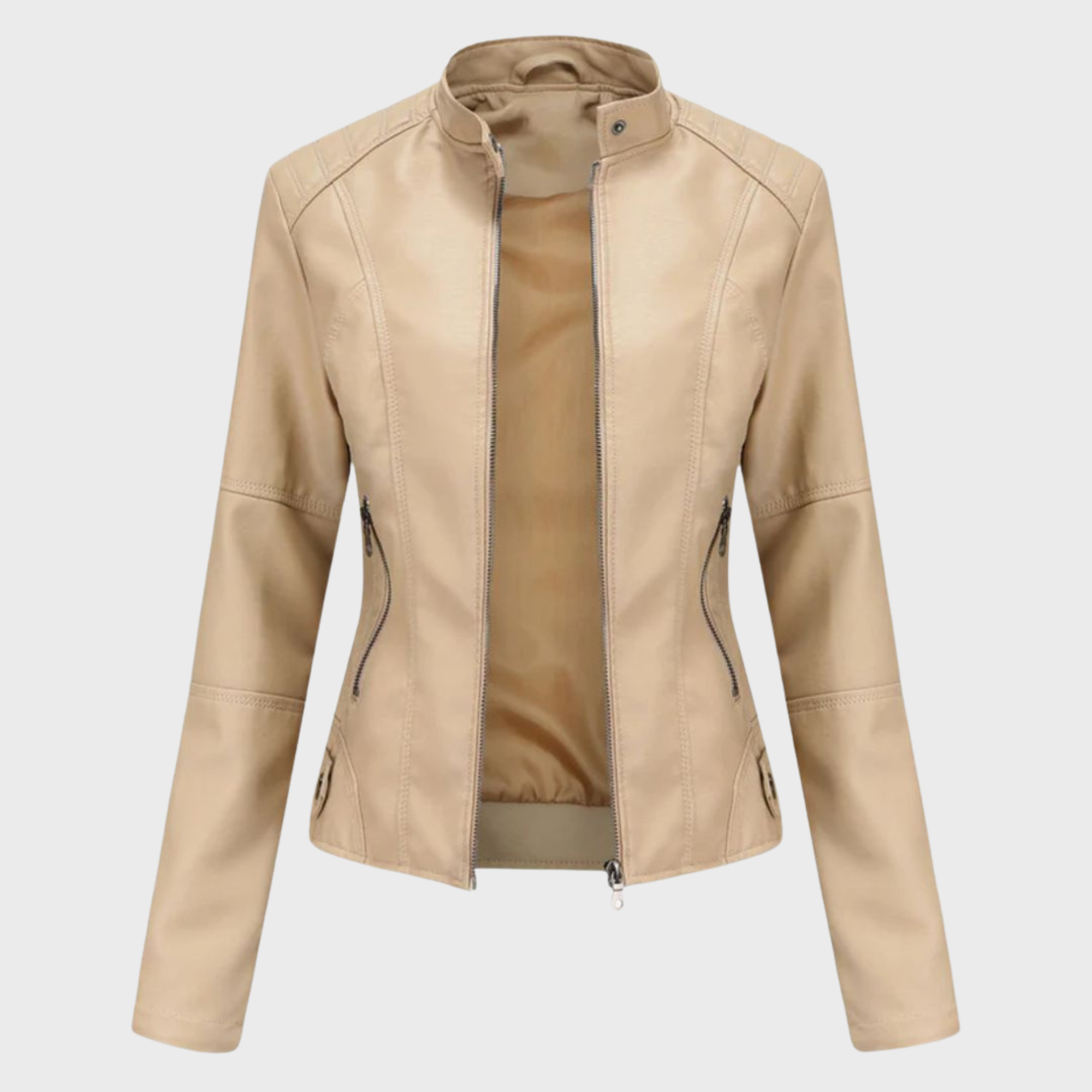 Verónica™ | Chaqueta de cuero casual