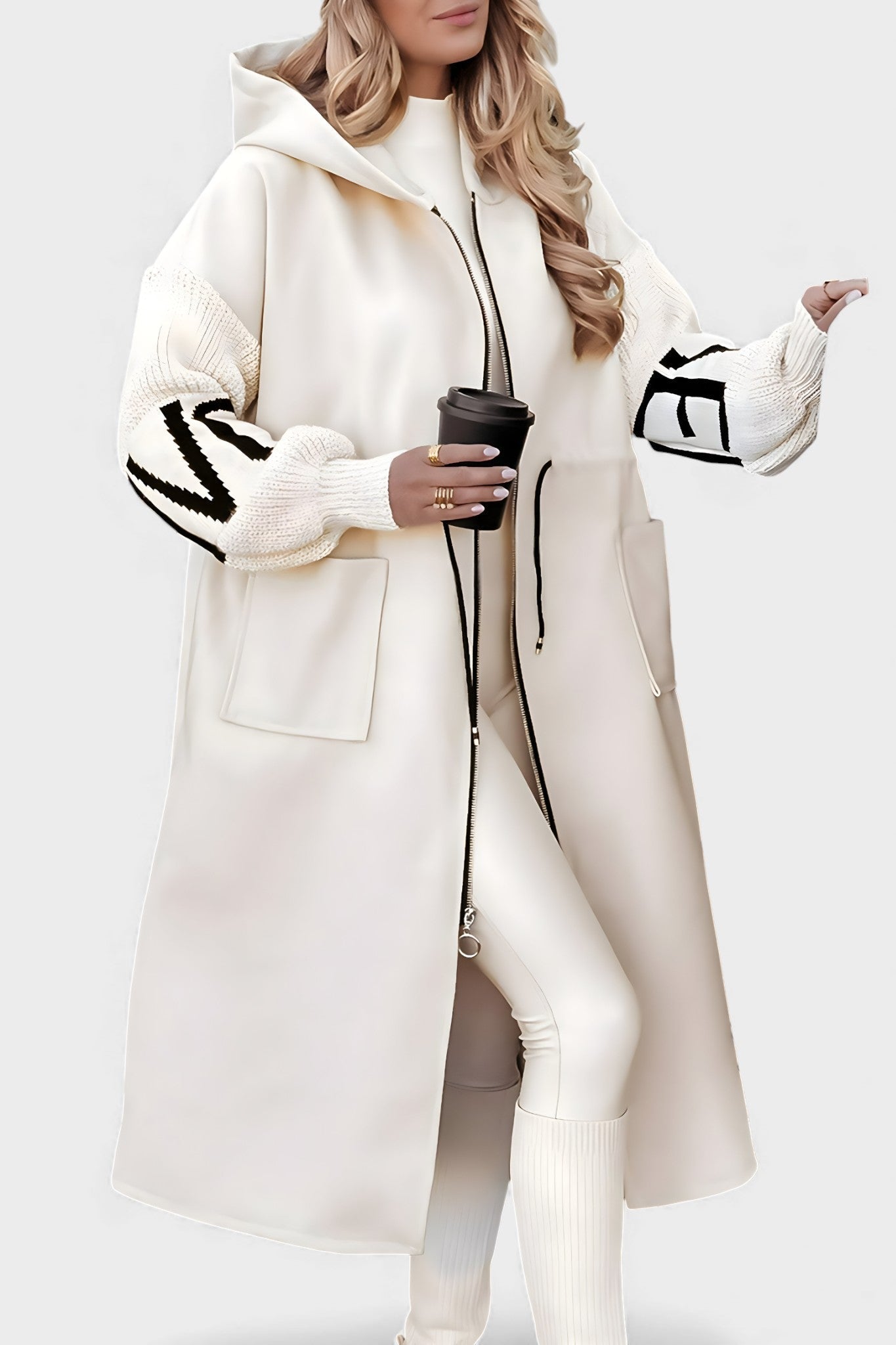 Patricia™ | Abrigo-cárdigan elegante con capucha