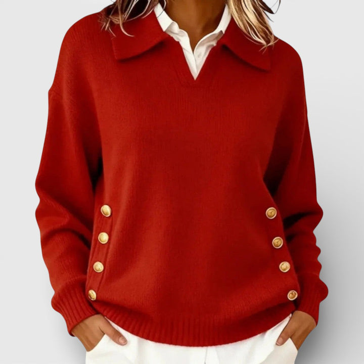 Cayetana™ | Jersey con detalle de botones