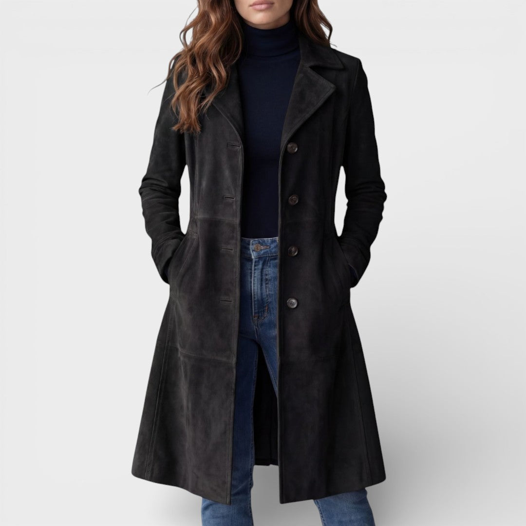 Teresa™ | Abrigo largo vintage elegante