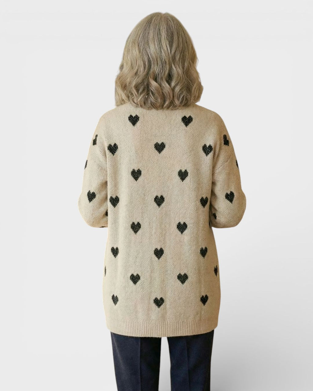 Nina™ | Cárdigan de punto con corazones