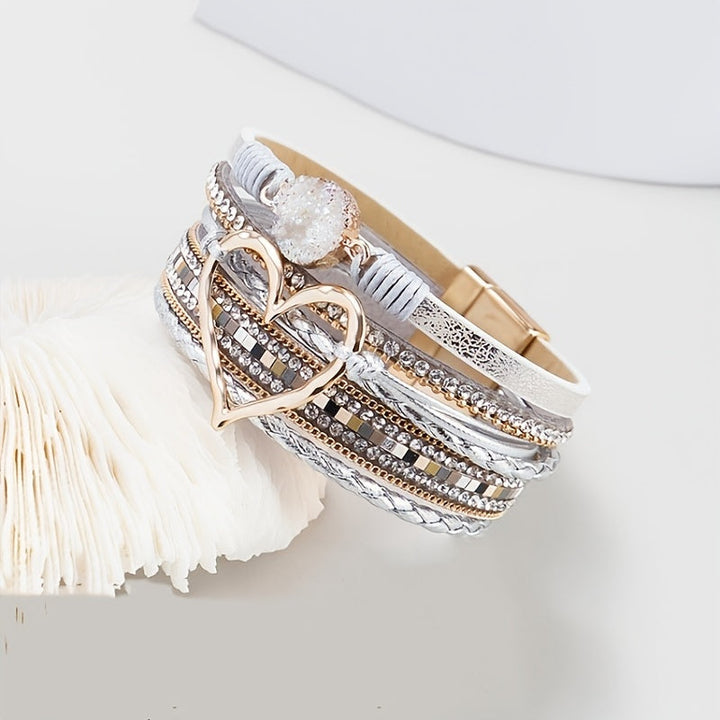 Pulsera Boho Multicapa de Cuero