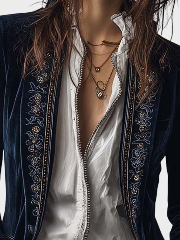 Nuria™ | Chaqueta de Veludo Elegante