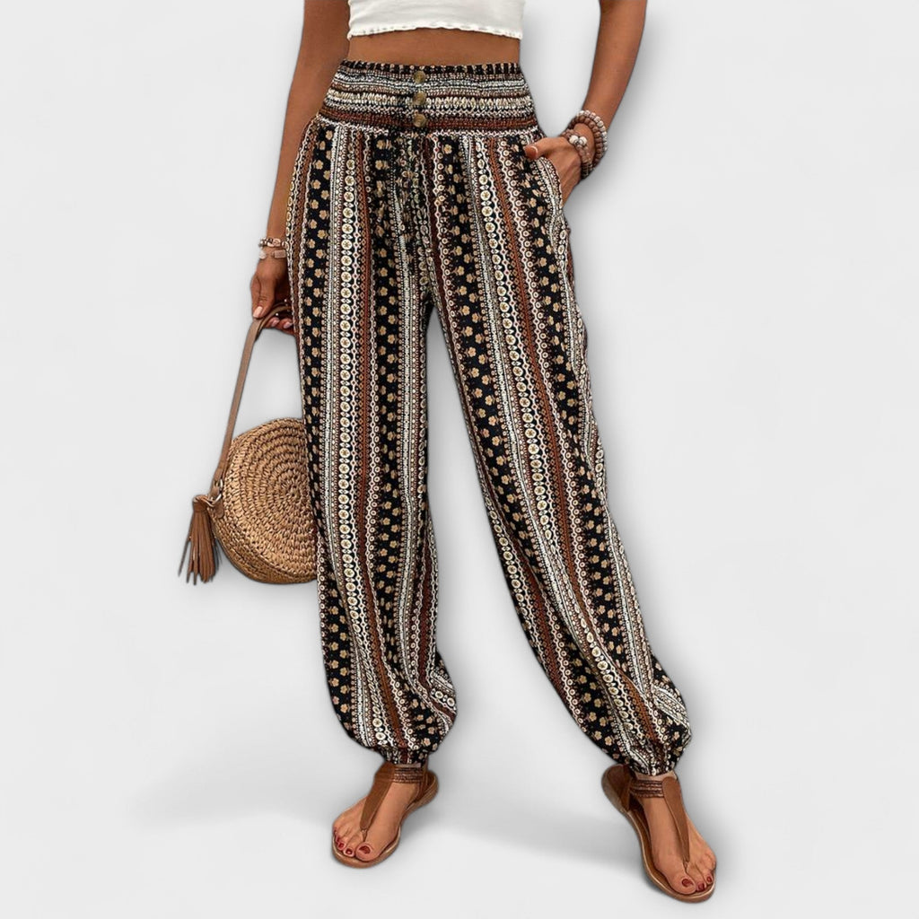 Élise | Pantalones con Gráfico Étnico
