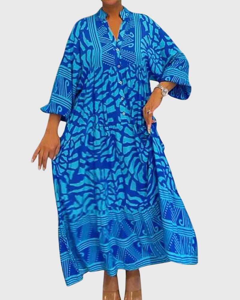 Mckinley | Vestido Maxi Con Estampado Elegante