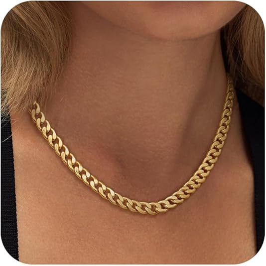 Collar chunky de eslabones cubanos