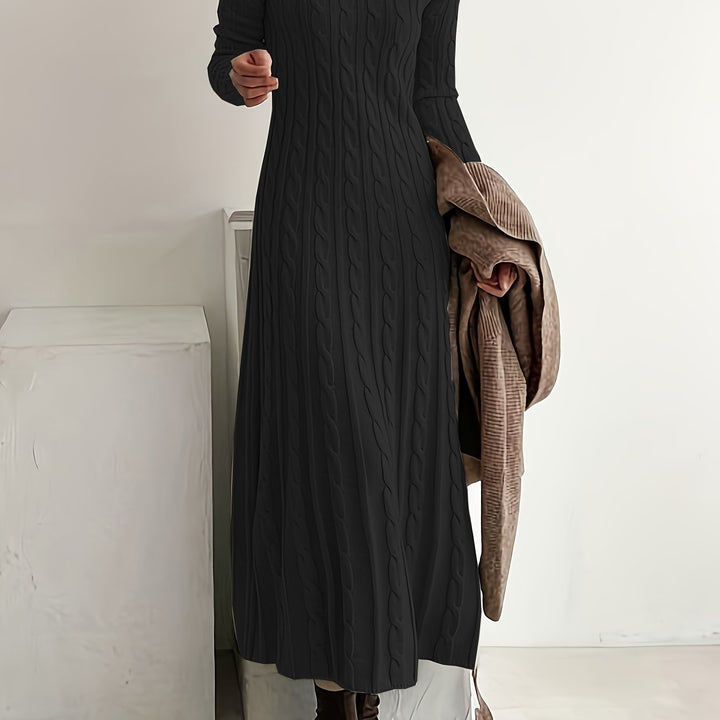 Sarah | Confortable Vestido Maxi de Punto Trenzado