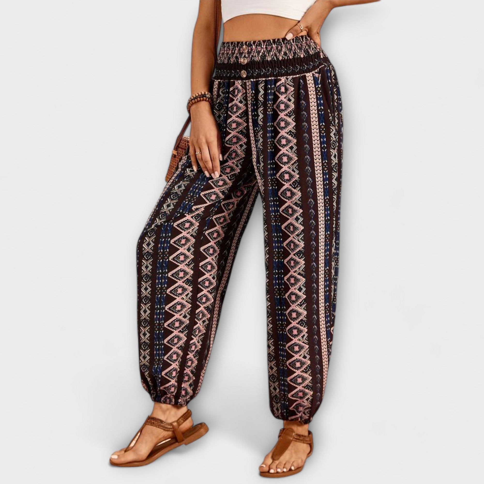 Élise | Pantalones con Gráfico Étnico