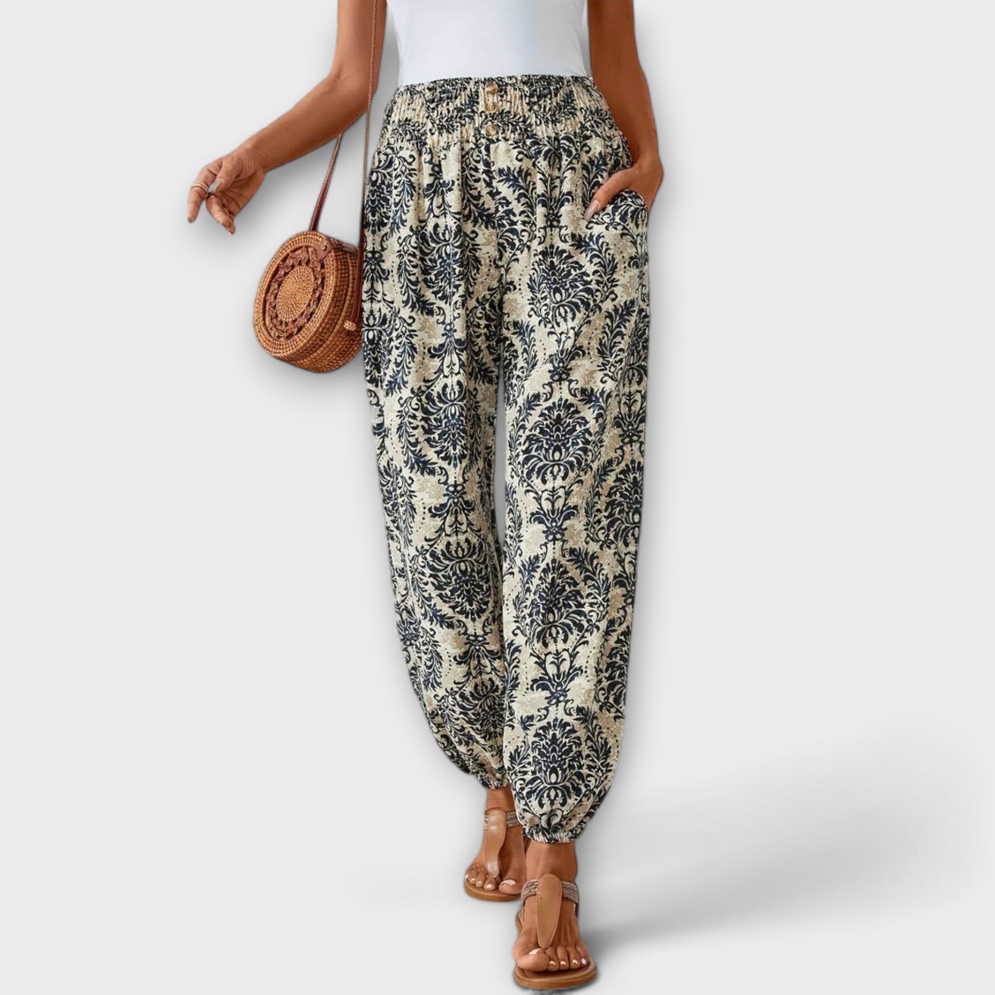 Élise | Pantalones con Gráfico Étnico