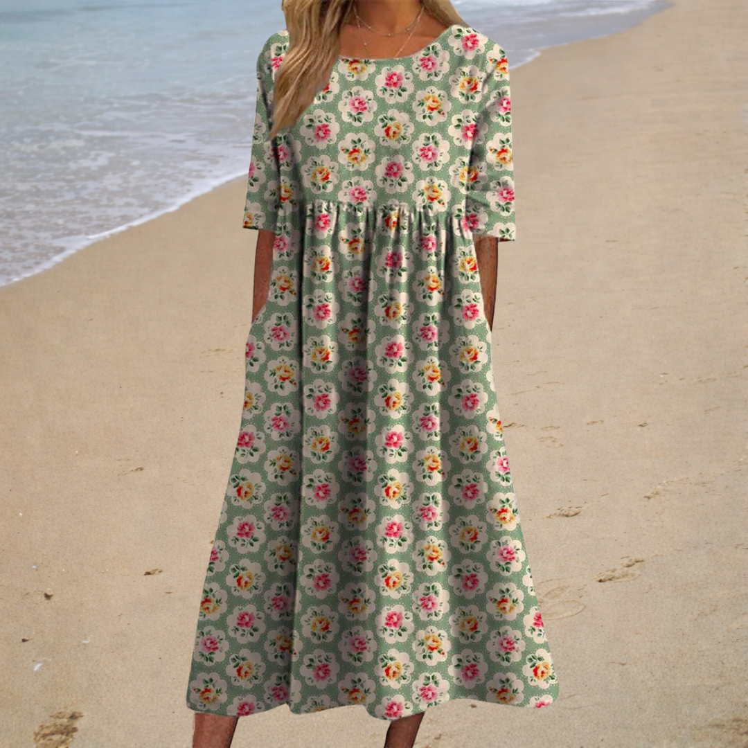 Thais - Vestido Largo Fluido, Elegante y Confortable
