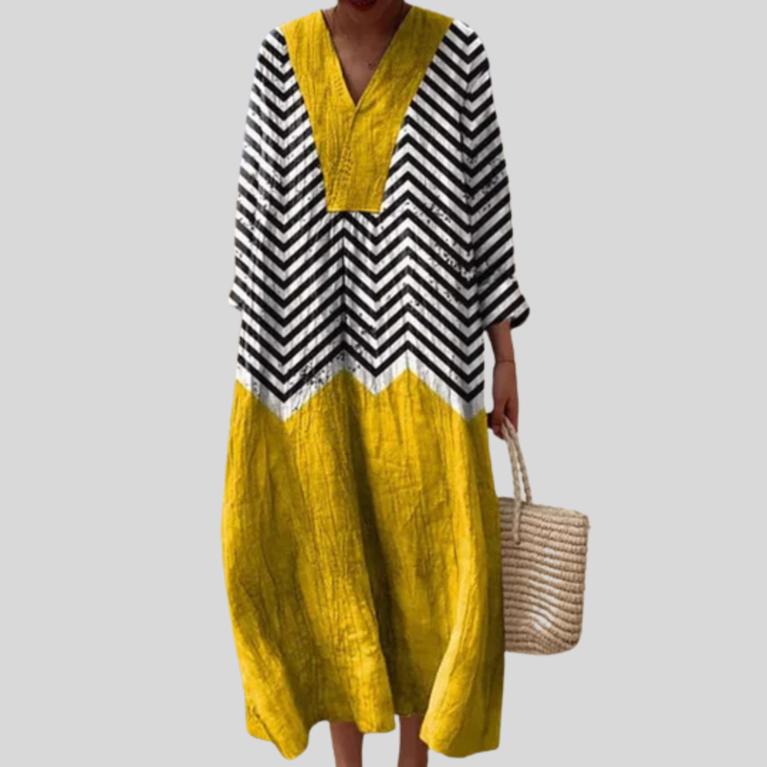 Bernadette - Vestido de Verano con Estampado Flattering