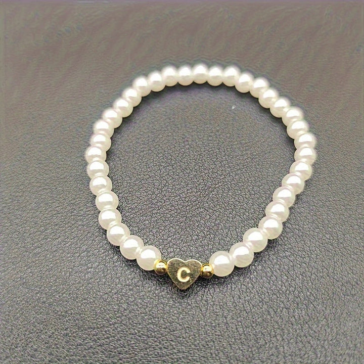 Pulsera Chic con Inicial en Corazón (A–Z)