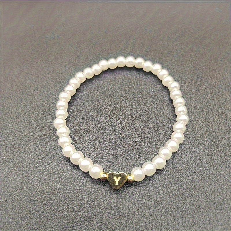 Pulsera Chic con Inicial en Corazón (A–Z)