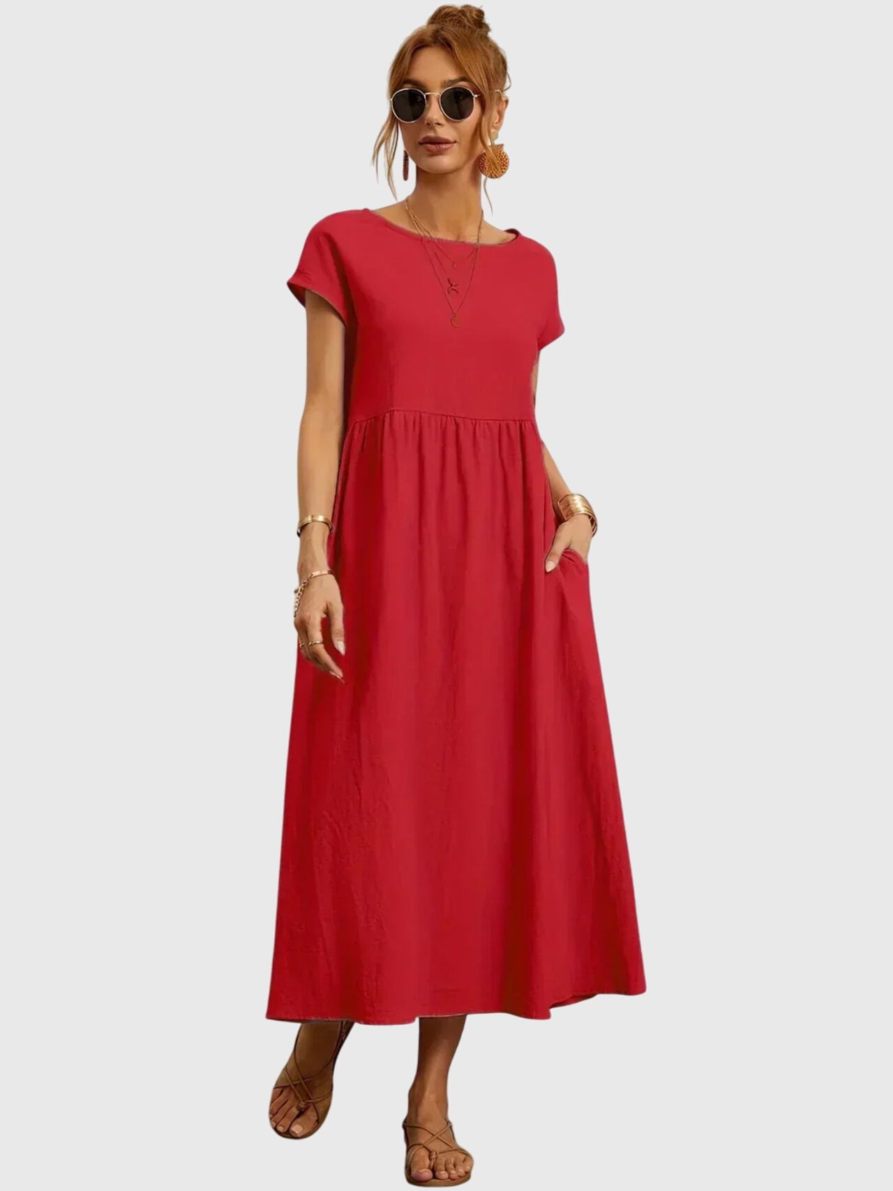 Giselle | Vestido Casual con Bolsillos