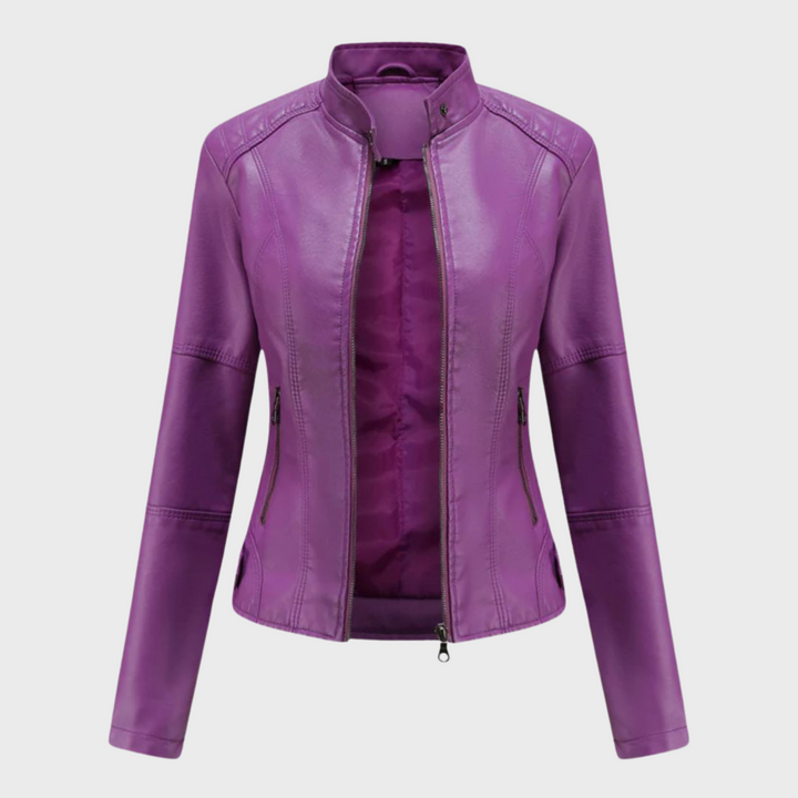 Verónica™ | Chaqueta de cuero casual