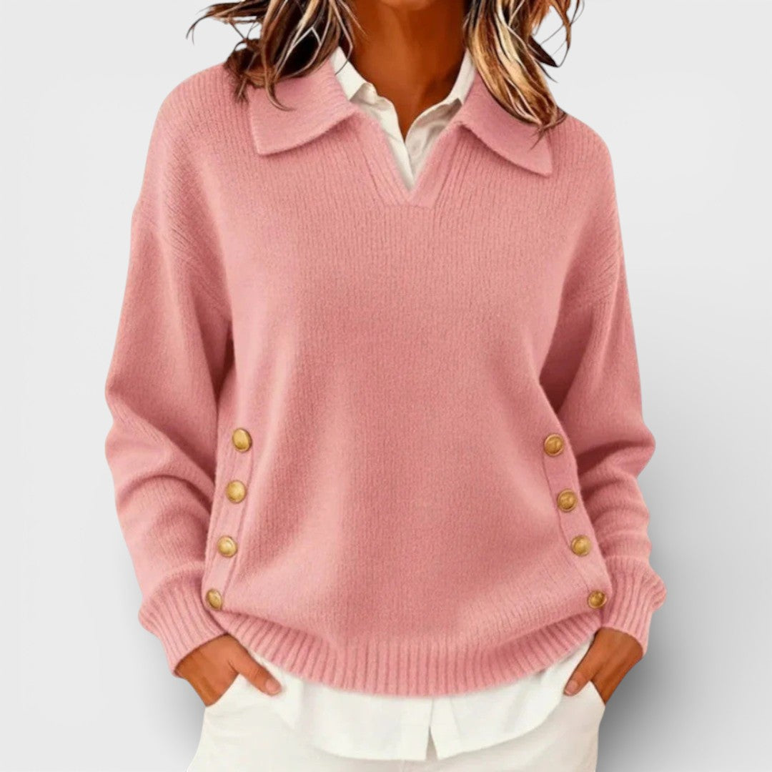 Cayetana™ | Jersey con detalle de botones